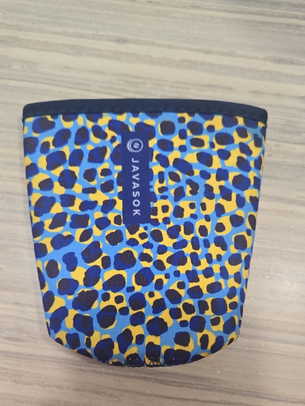 Javasok Blue & Yellow Leopard - Medium- 24-28oz